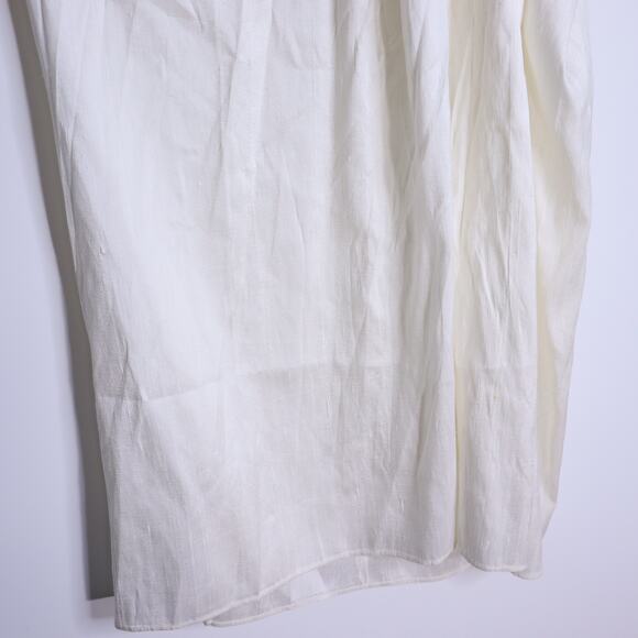JULIA AMORY NWT Dupioni Silk Halter Dress Ivory Knee Length Tie Neck Women's XS - Picture 4 of 9